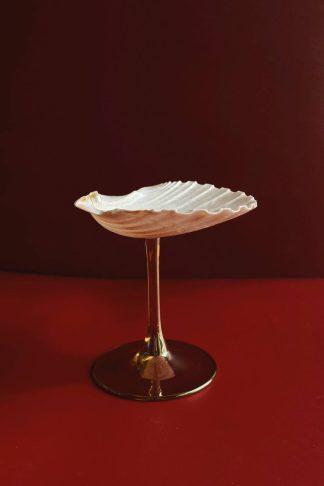 Креманка из гребешка на золотой ножке (блюдо для закусок)