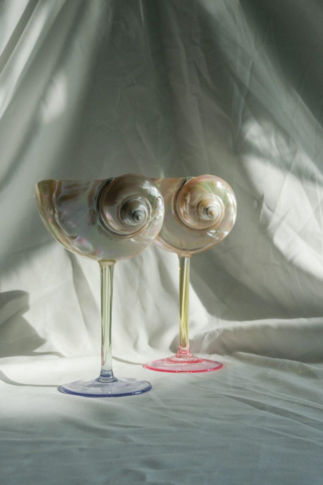 Pop-up couple - пара бокалов из перламутровой ракушки Pop-up couple - пара бокалов из перламутровой ракушки — изображение 2