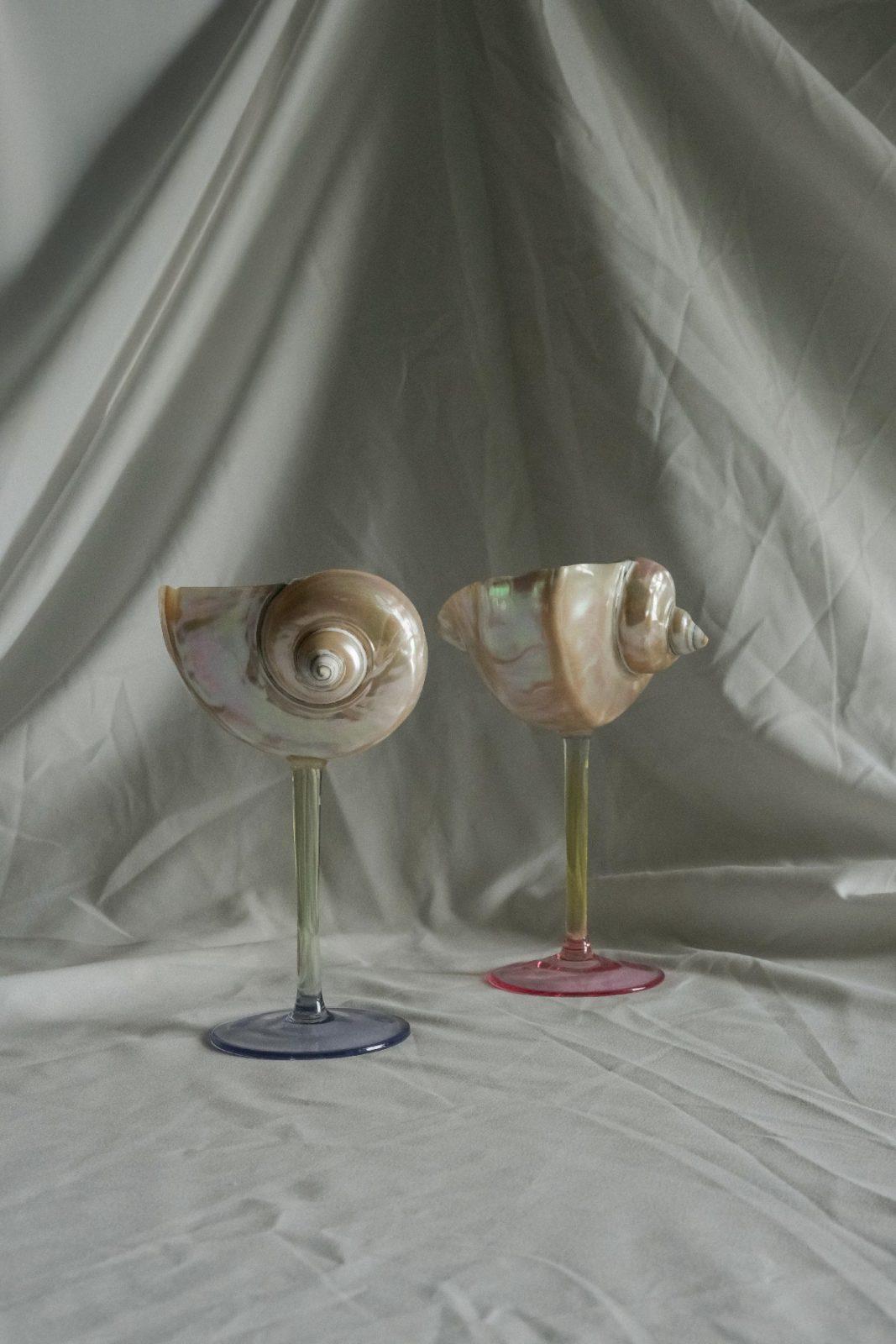 Pop-up couple - пара бокалов из перламутровой ракушки Pop-up couple - пара бокалов из перламутровой ракушки — изображение 6